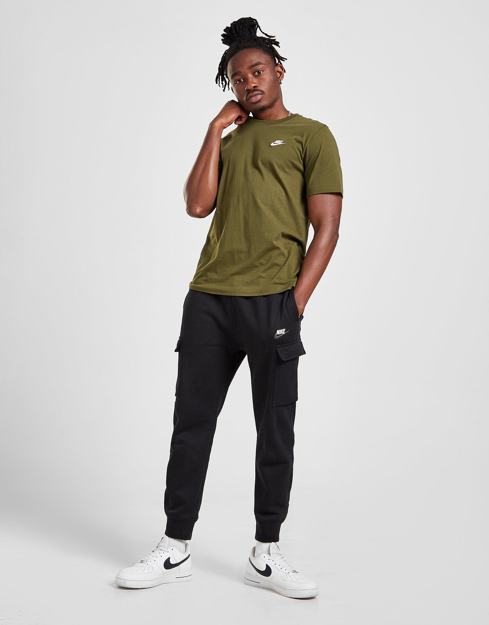 Koszulka, t-shirt męski NIKE T-SHIRT SPORTSWEAR CLUB AR4997-327 Khaki