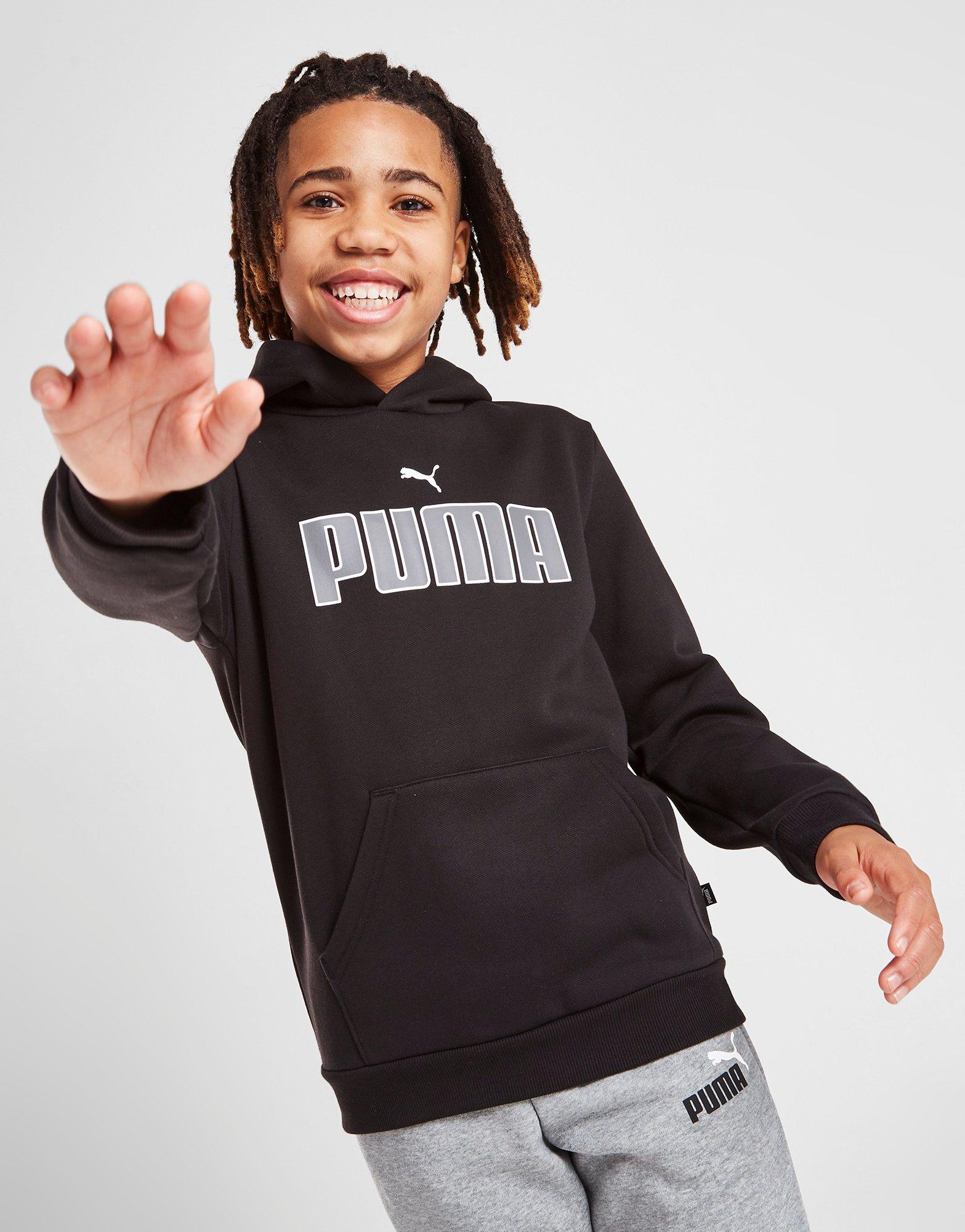 PUMA BLUZA Z KAPTUREM CORE LOGO FLEECE 84802501 Czarny