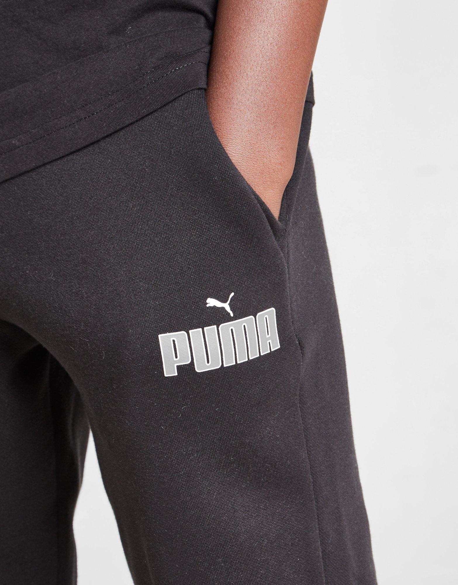 PUMA SPODNIE CORE LOGO JOGGERS JUNIOR 84803501 Czarny