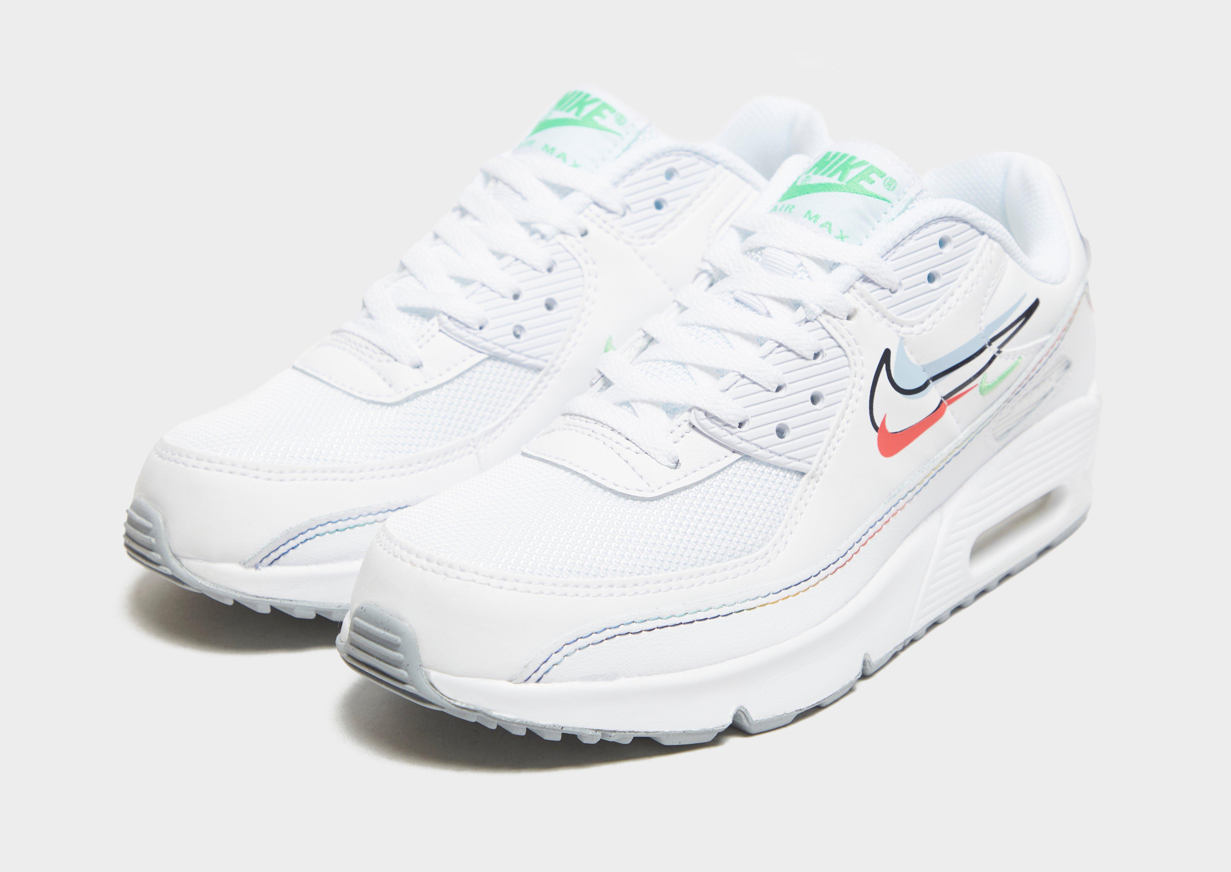 Buty sneakersy dla dzieci NIKE AIR MAX 90 LEATHER  DN3730-100 Biały