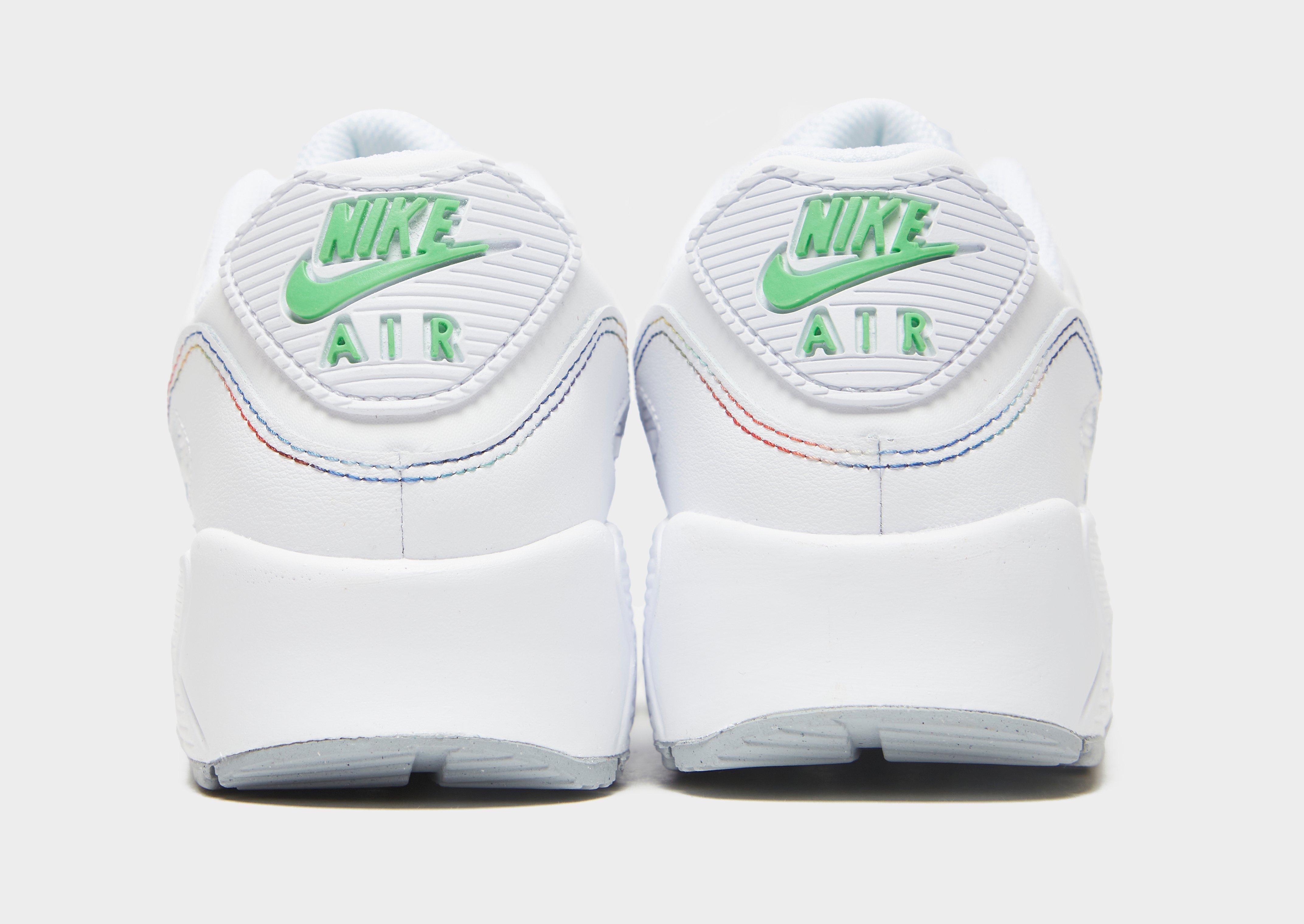 Buty sneakersy dla dzieci NIKE AIR MAX 90 LEATHER  DN3730-100 Biały