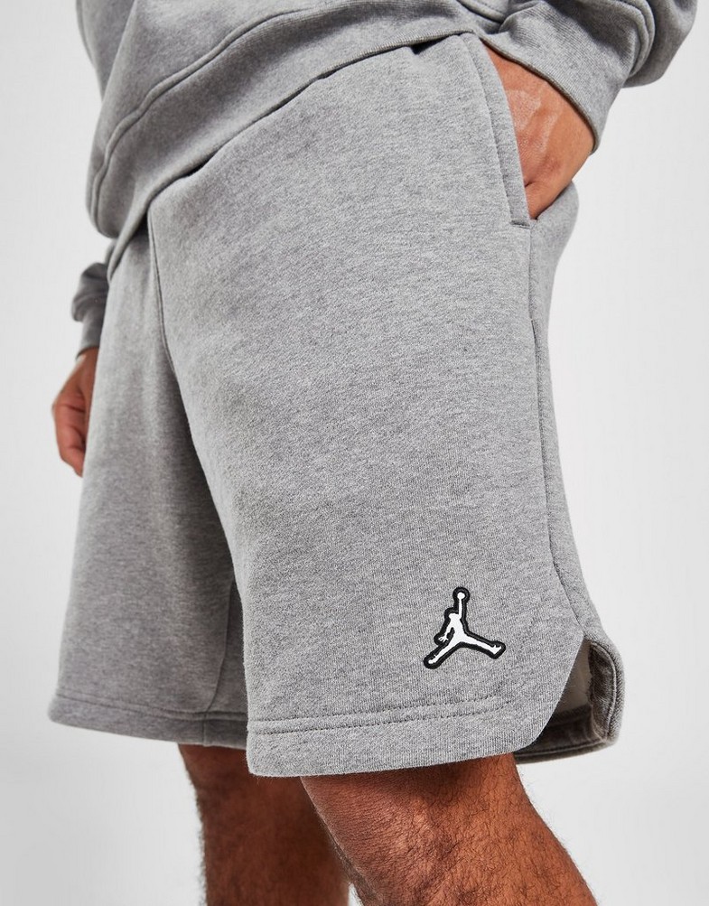Krótkie spodenki, szorty męskie JORDAN SZORTY ESSENTIAL FLEECE SHORTS DA9826-091 Szary