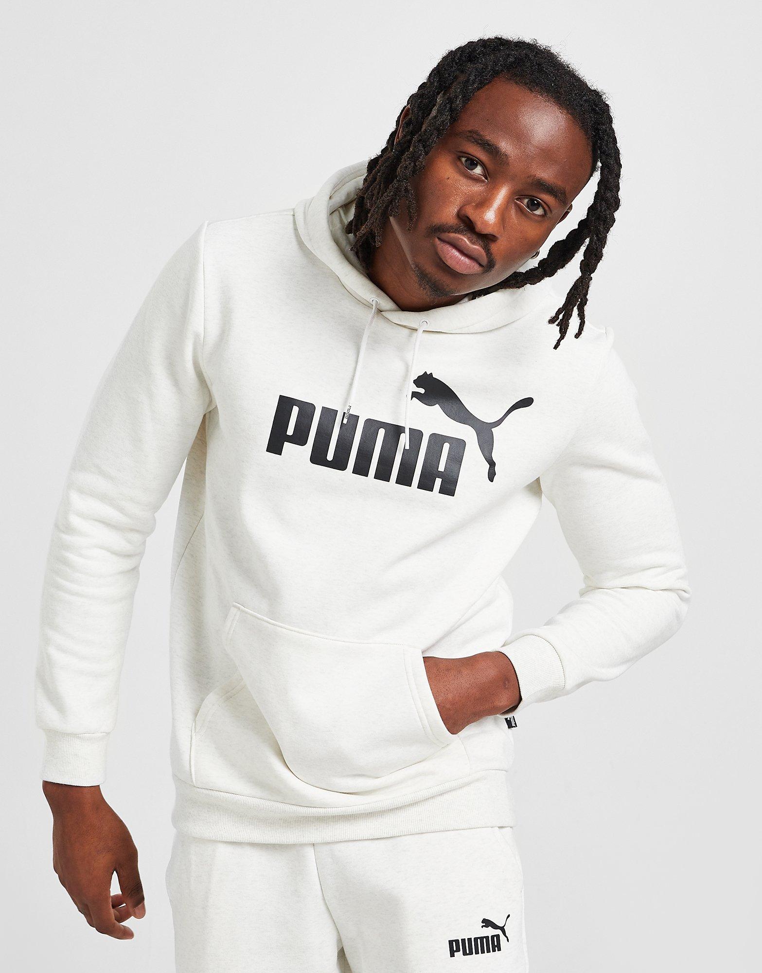 Bluza męska PUMA BLUZA Z KAPTUREM CORE LARGE LOGO OVERHEAD 58673902 Biały