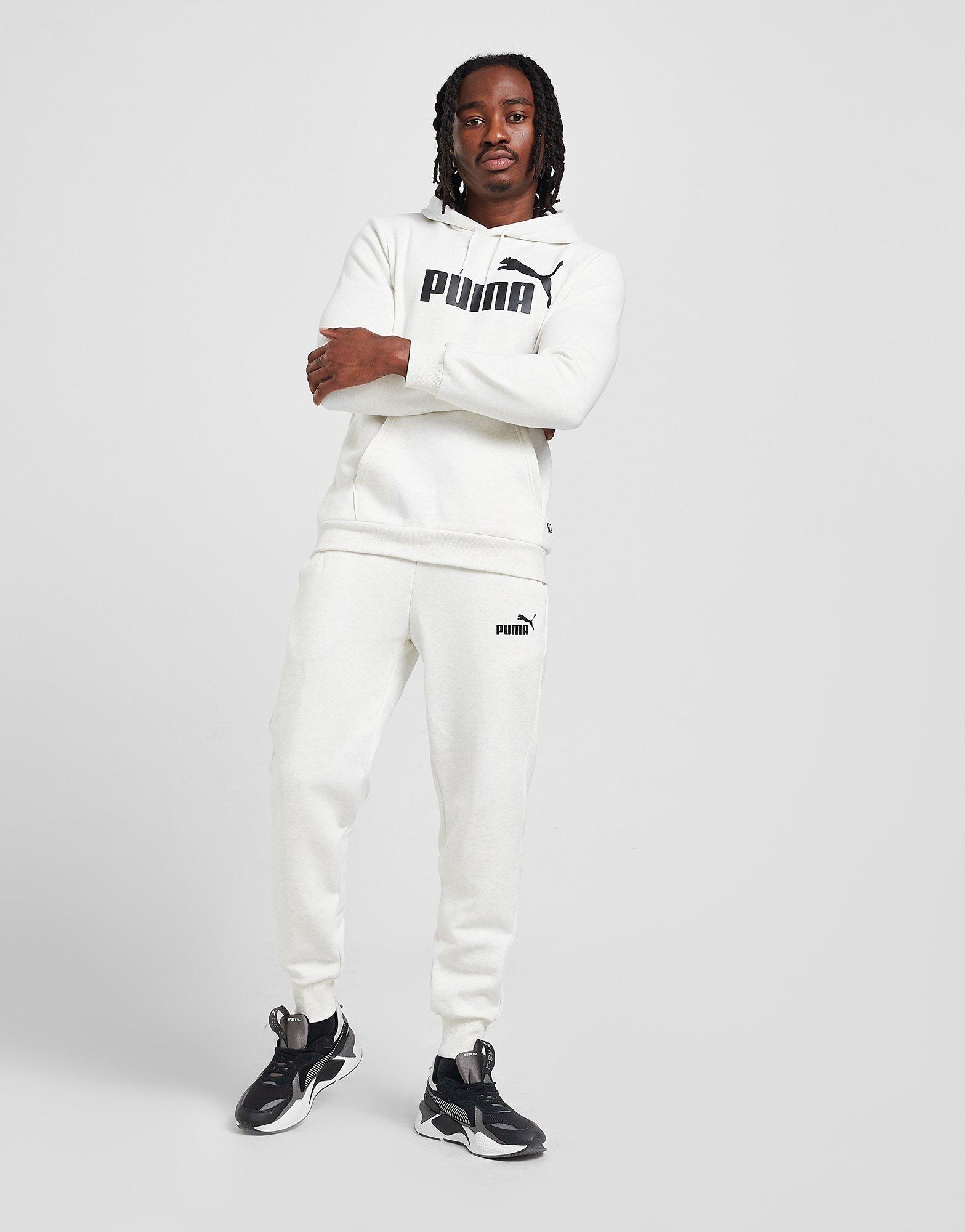 Bluza męska PUMA BLUZA Z KAPTUREM CORE LARGE LOGO OVERHEAD 58673902 Biały