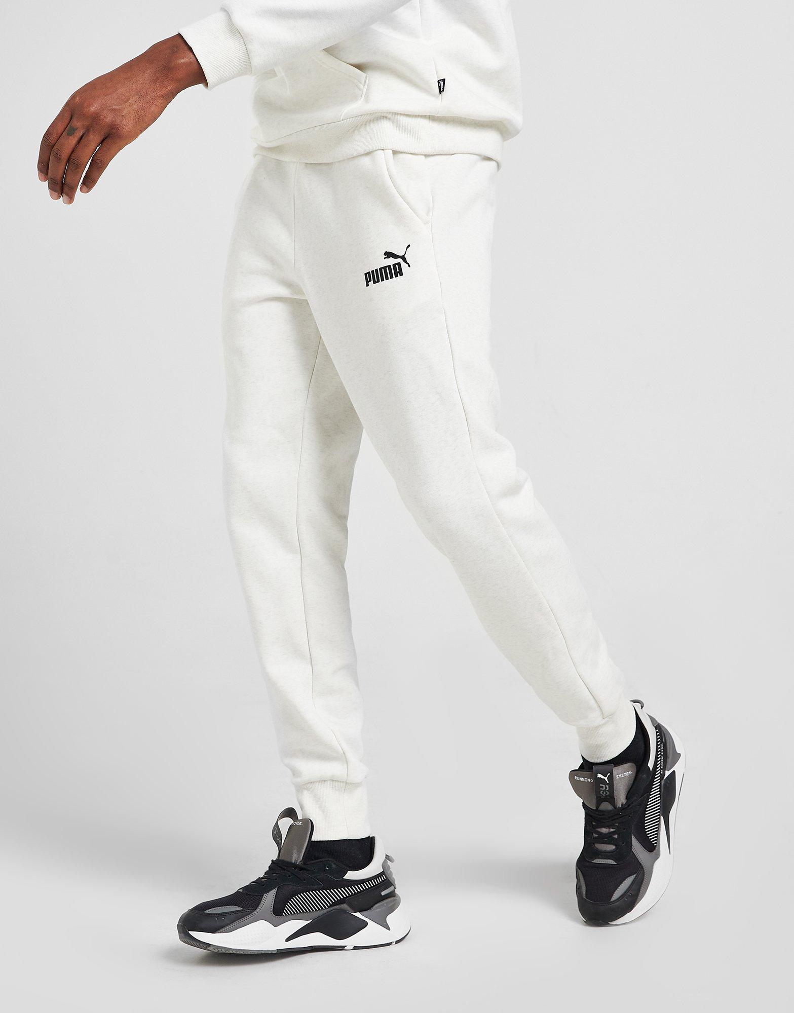 PUMA SPODNIE CORE FLEECE JOGGERS 58671595 Biały