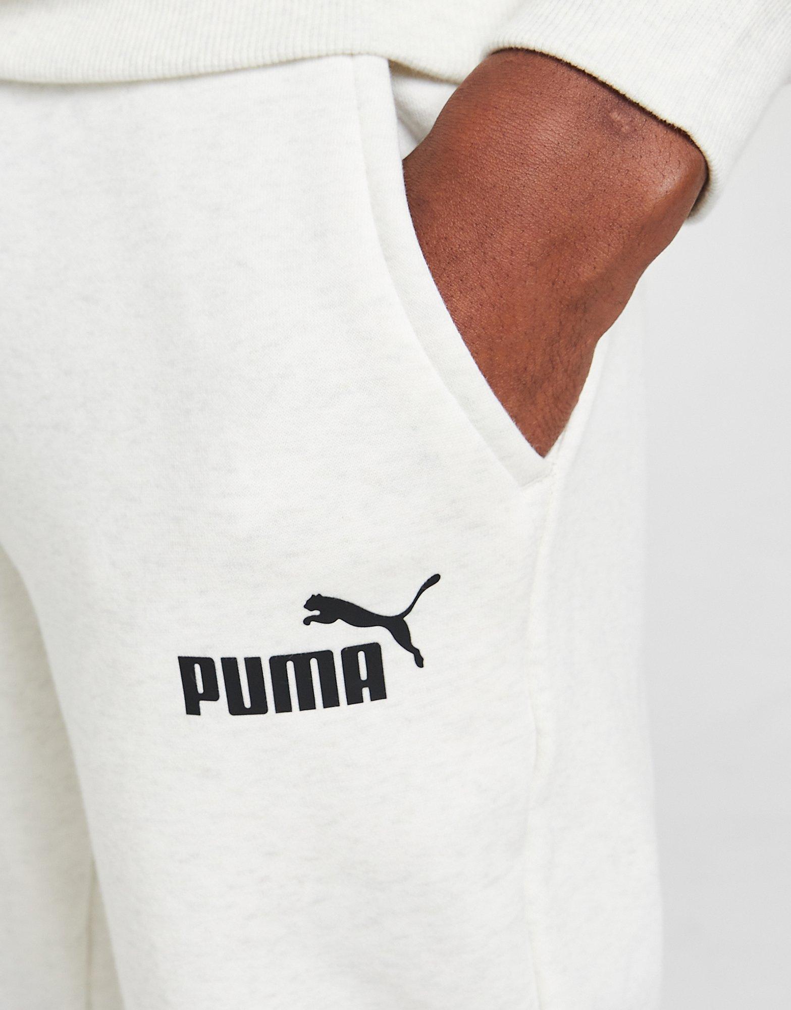 PUMA SPODNIE CORE FLEECE JOGGERS 58671595 Biały