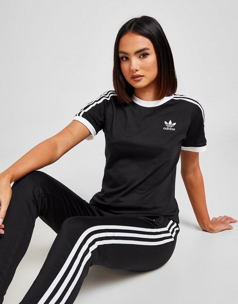Tricou pentru femei ADIDAS 3 STRIPES CALIFORNIA TRICOU GN2900 Negru