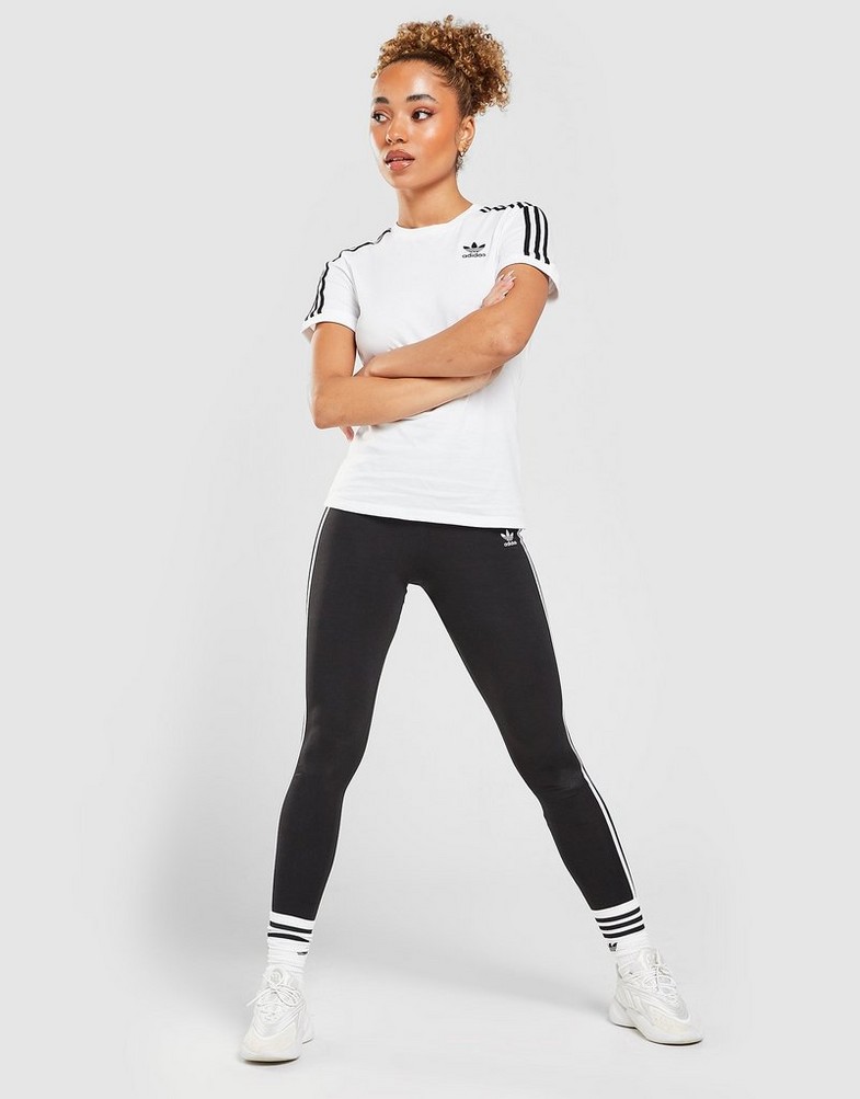Koszulka, t-shirt damski ADIDAS 3 STRIPES CALIFORNIA T-SHIRT GN2913 Biały