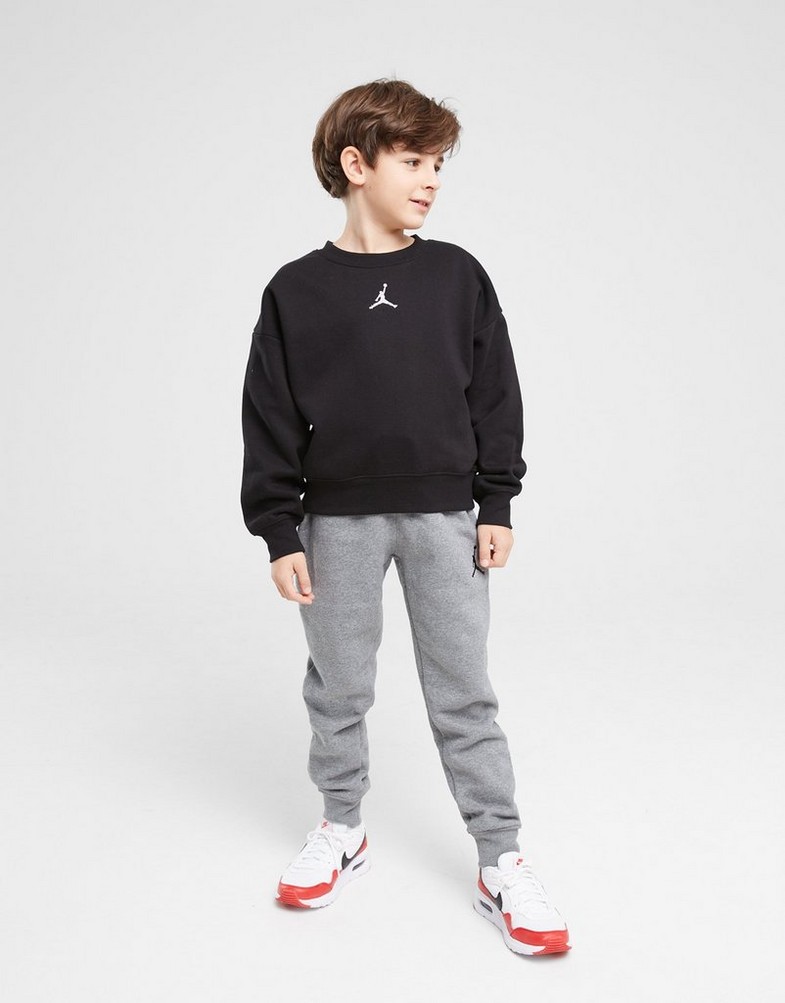 Bluza dziecięca JORDAN BLUZA JUMPMAN ICON PLAY CREW GIRL 45C387-GAY Czarny
