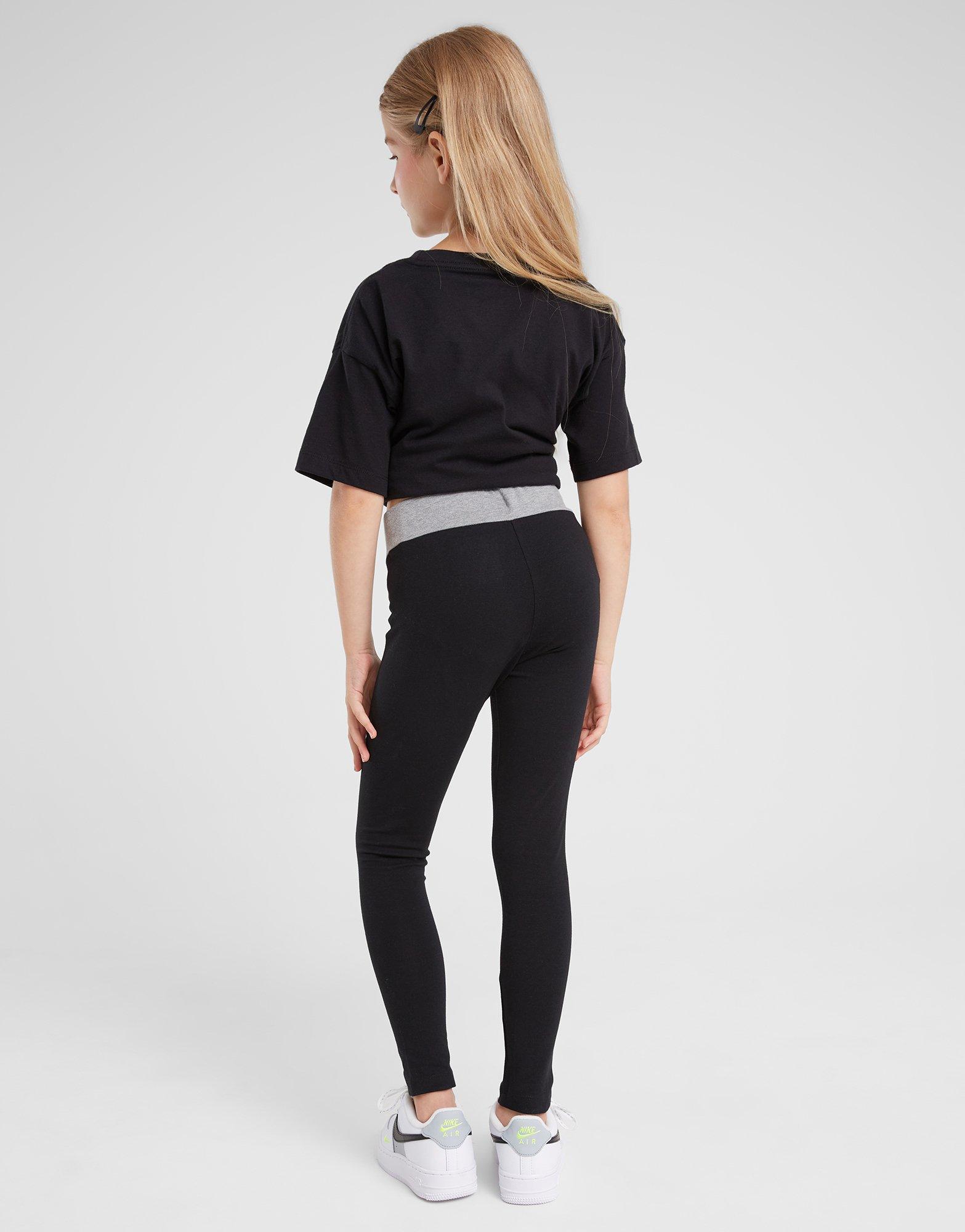 Pantaloni pentru copii JORDAN COLANȚI FUNDAMENTALS BLOCKED LEGGING GIRL G 45C964-023 Negru