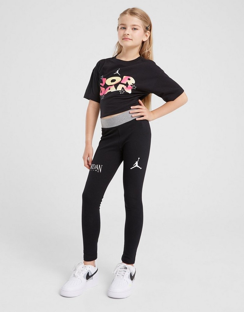 Дитячі штани JORDAN ЛОСИНИ FUNDAMENTALS BLOCKED LEGGING GIRL G 45C964-023 Чорний
