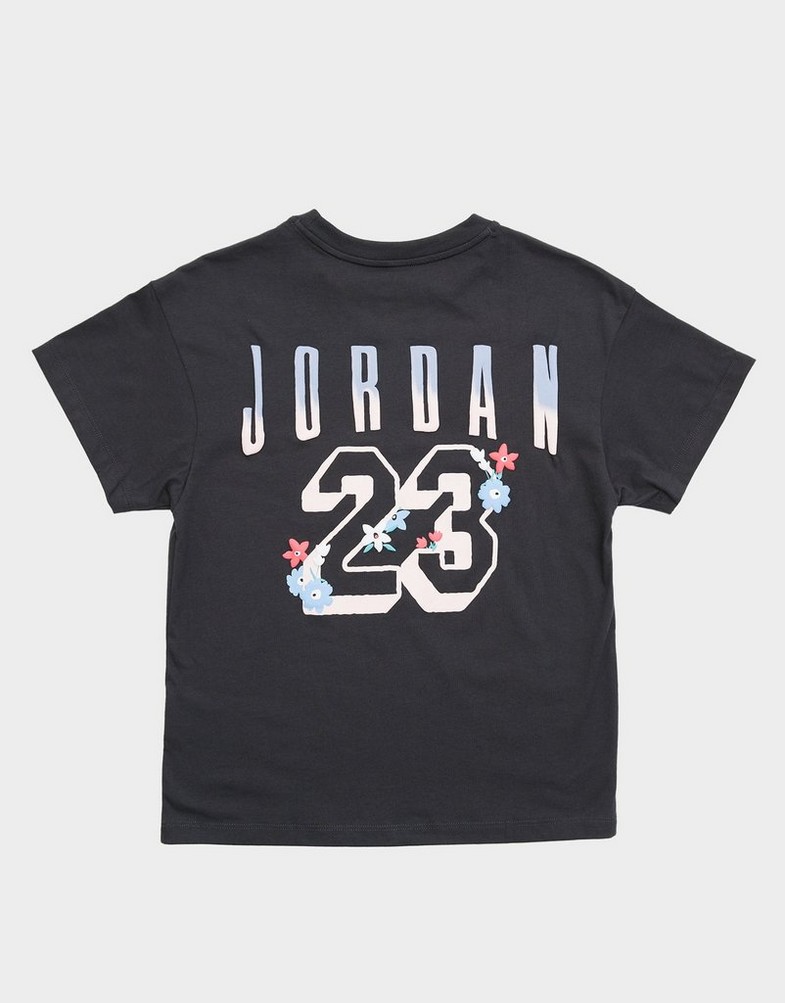 Tricou pentru copii JORDAN TRICOU JDG SUMMER BLOOM OVERSIZED TEE 45D923G0T Negru