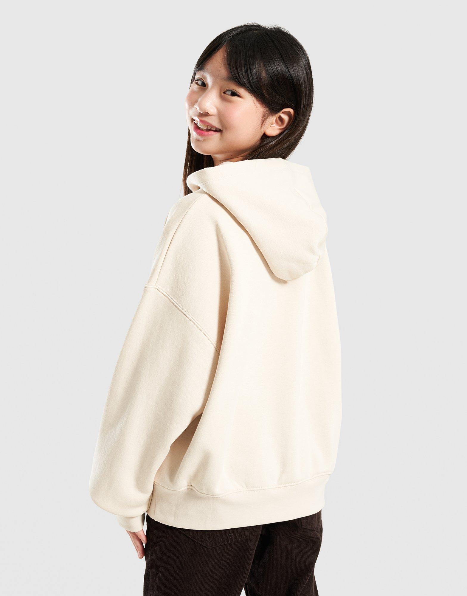 Detská mikina JORDAN MIKINA S KAPUCŇOU WJ BRKN FLC PO HOODIE 45F136-XAE Béžová