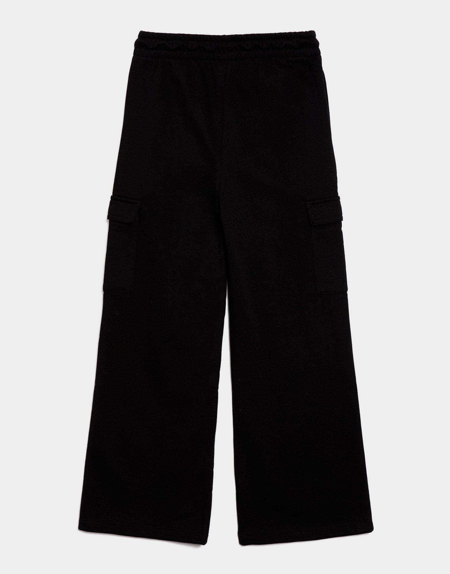 Detské nohavice JORDAN NOHAVICE  WJ BRKN FLC CARGO PANT 45F142-023 Čierna