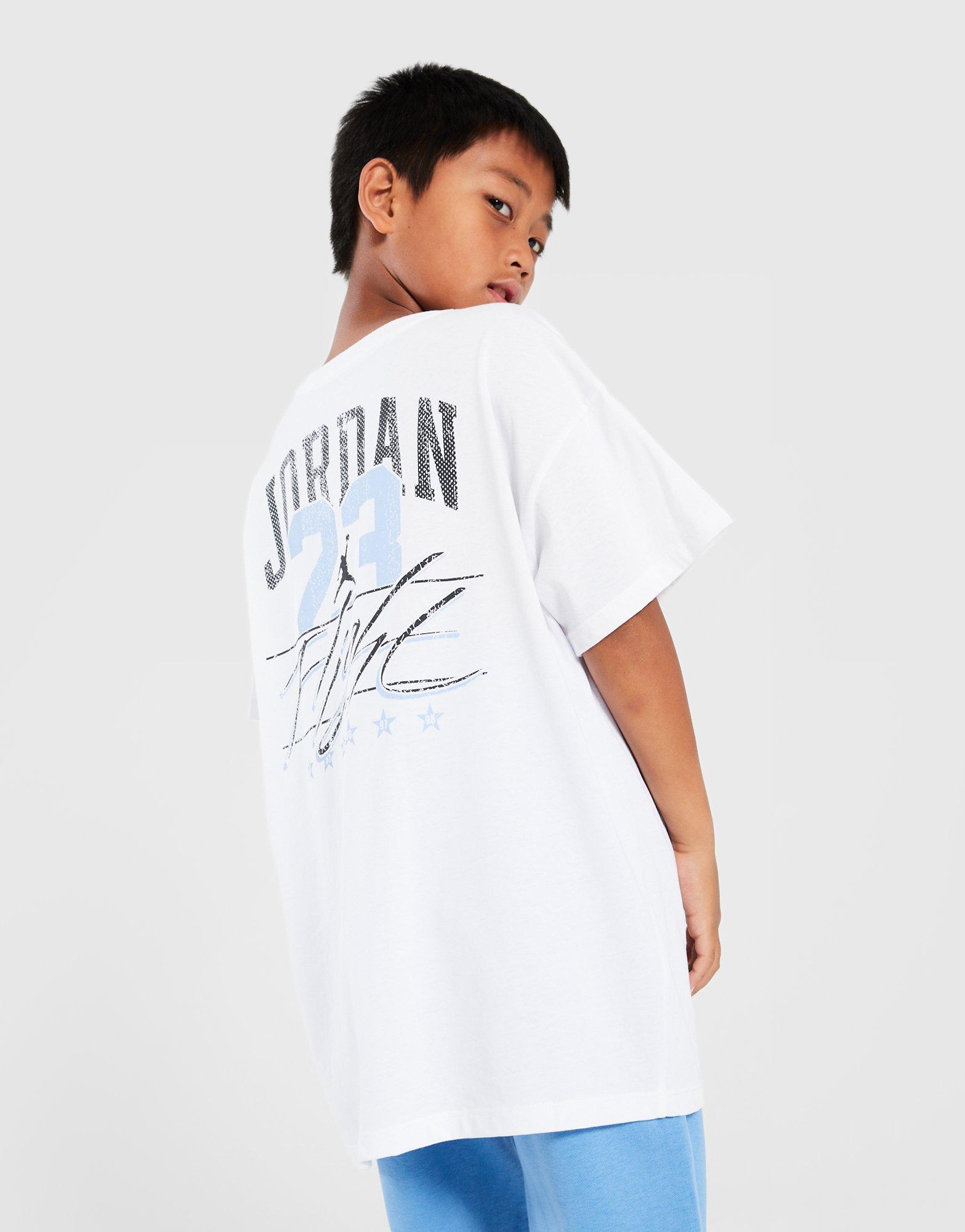 Дитячі футболки JORDAN ФУТБОЛКА JDG DISTRESSED COLLIGIATE G 45F223-001 Білий