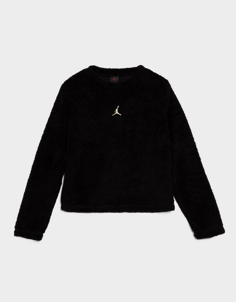 Bluză pentru copii JORDAN BLUZĂ MOUNTAINSIDE BOUCLE MOCK 45F416-023 Negru