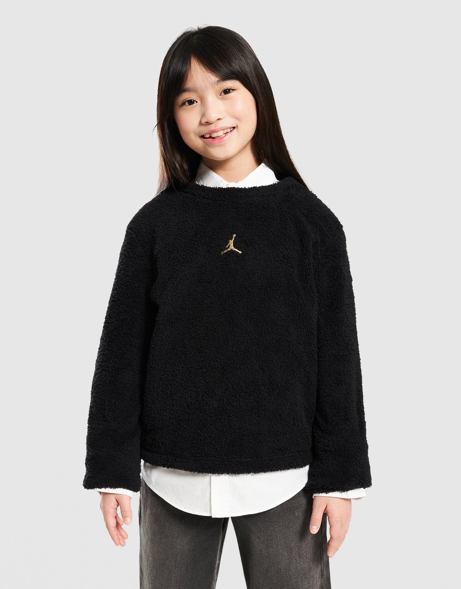 Детски суичър JORDAN СУИТЧЪР MOUNTAINSIDE BOUCLE MOCK 45F416-023 Черен