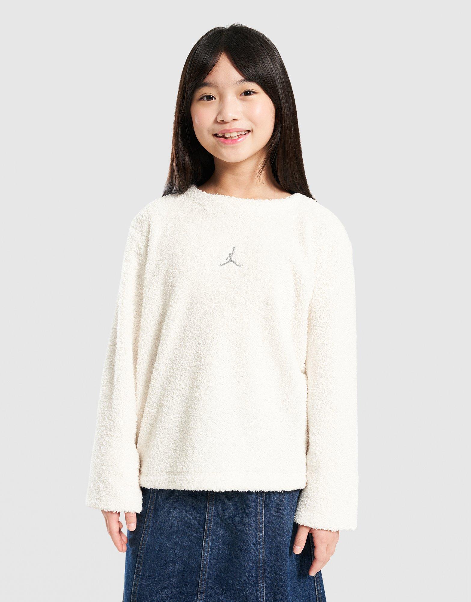 Детска тениска JORDAN ТЕНИСКА MOUNTAINSIDE BOUCLE MOCK LS 45F416-782 Бял