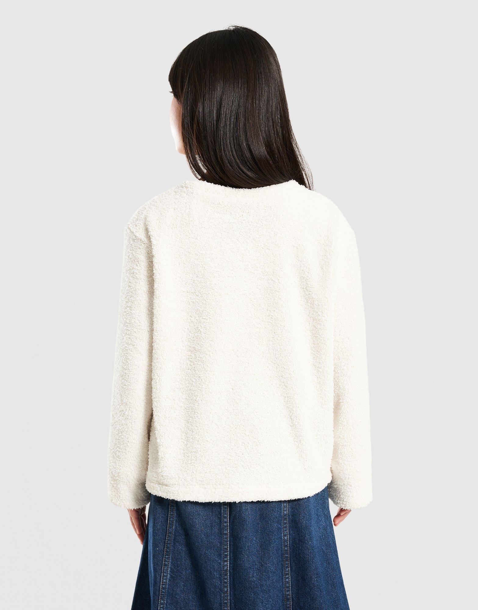 Детска тениска JORDAN ТЕНИСКА MOUNTAINSIDE BOUCLE MOCK LS 45F416-782 Бял