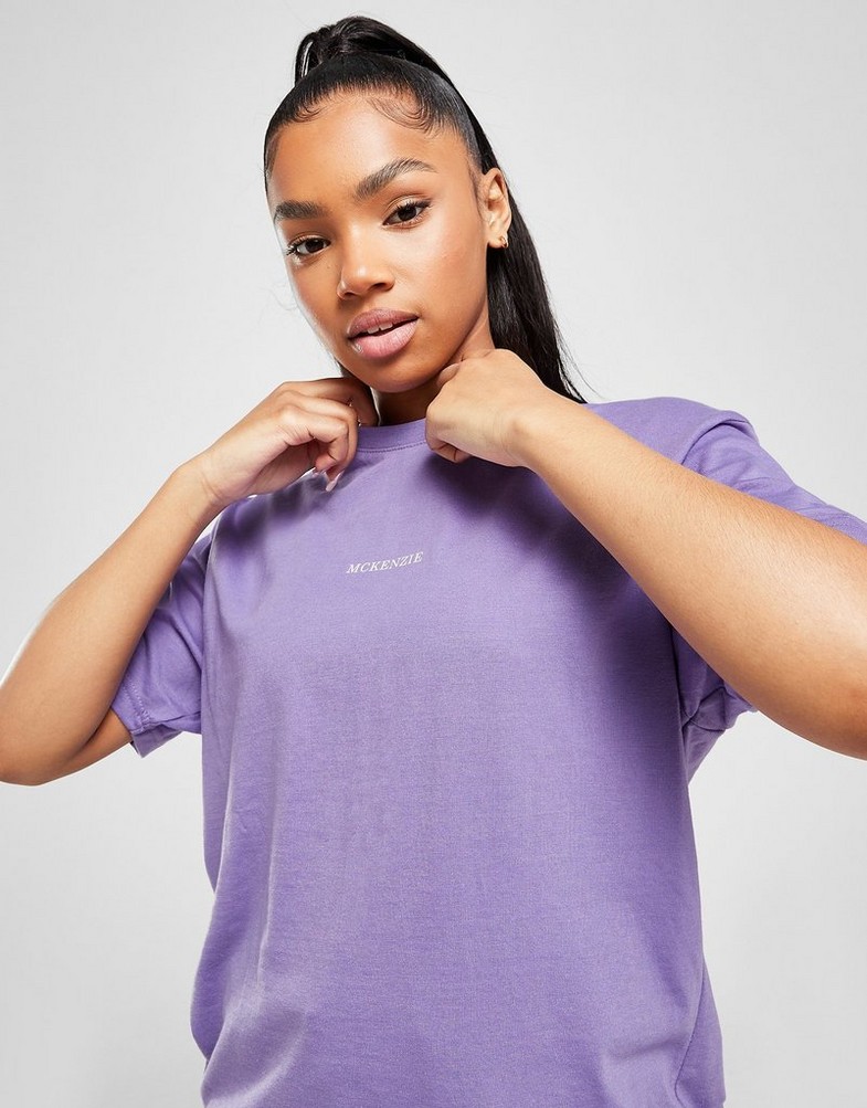 Női póló MCKENZIE PÓLÓ ESSENTIAL BOYFRIEND PÓLÓ MCKTW14578PUR Lila