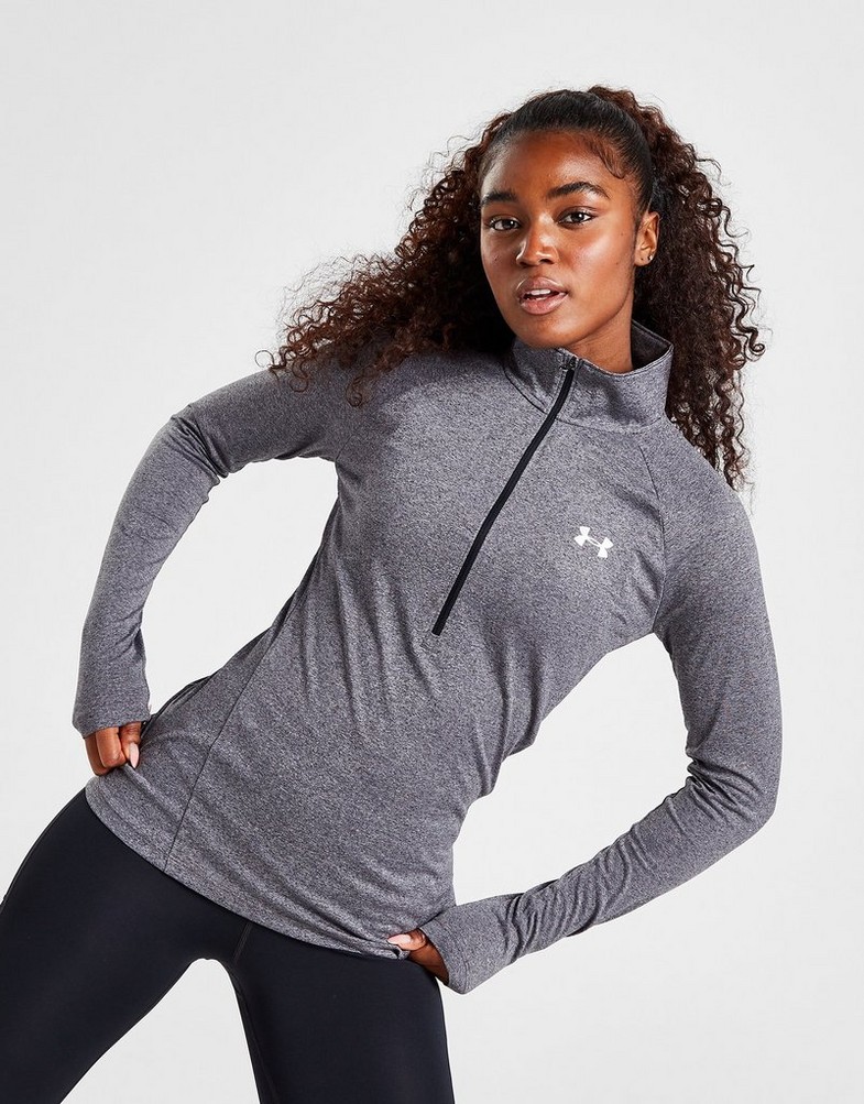 UNDER ARMOUR BEZRĘKAWNIK TECH 1/2 ZIP TOP 1320126090 Czarny