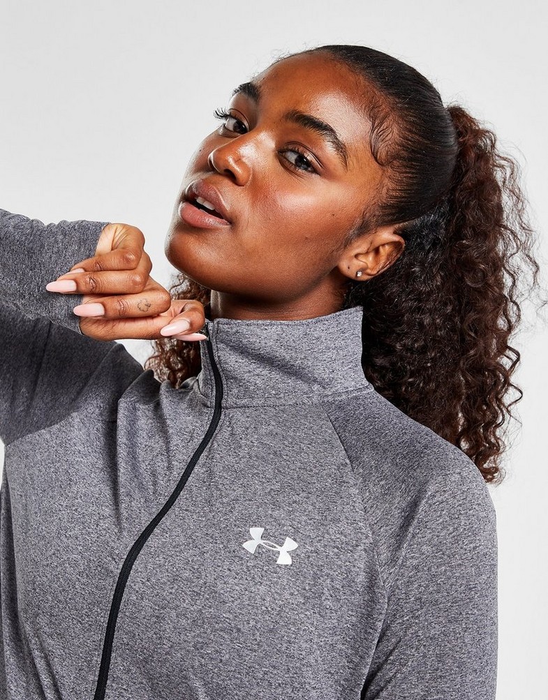 UNDER ARMOUR BEZRĘKAWNIK TECH 1/2 ZIP TOP 1320126090 Czarny