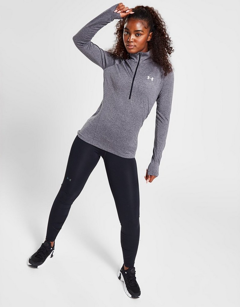 UNDER ARMOUR BEZRĘKAWNIK TECH 1/2 ZIP TOP 1320126090 Czarny