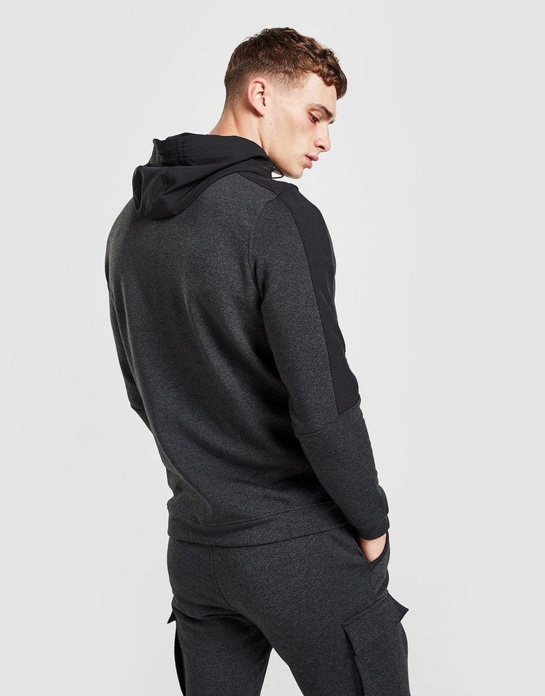 Bluza męska UNDER ARMOUR BLUZA Z KAPTUREM THREADBORNE FULL ZIP 1368674-001 Czarny