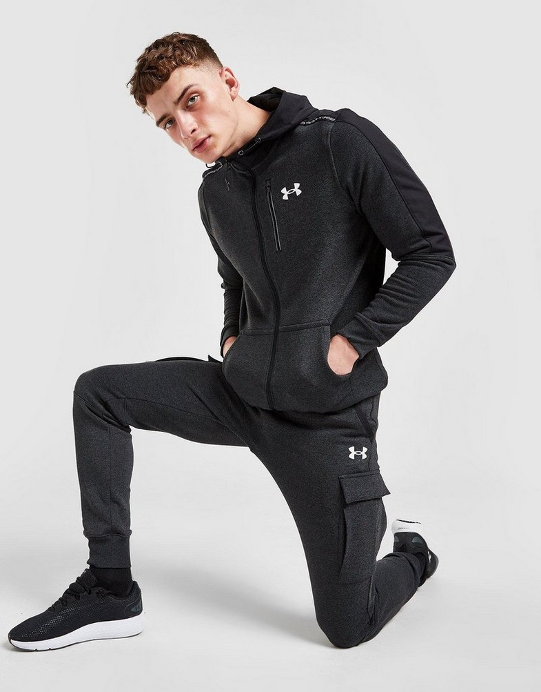 Pánske nohavice UNDER ARMOUR NOHAVICE  THREADBORNE CARGO JOGGERS 1370147-001 Čierna