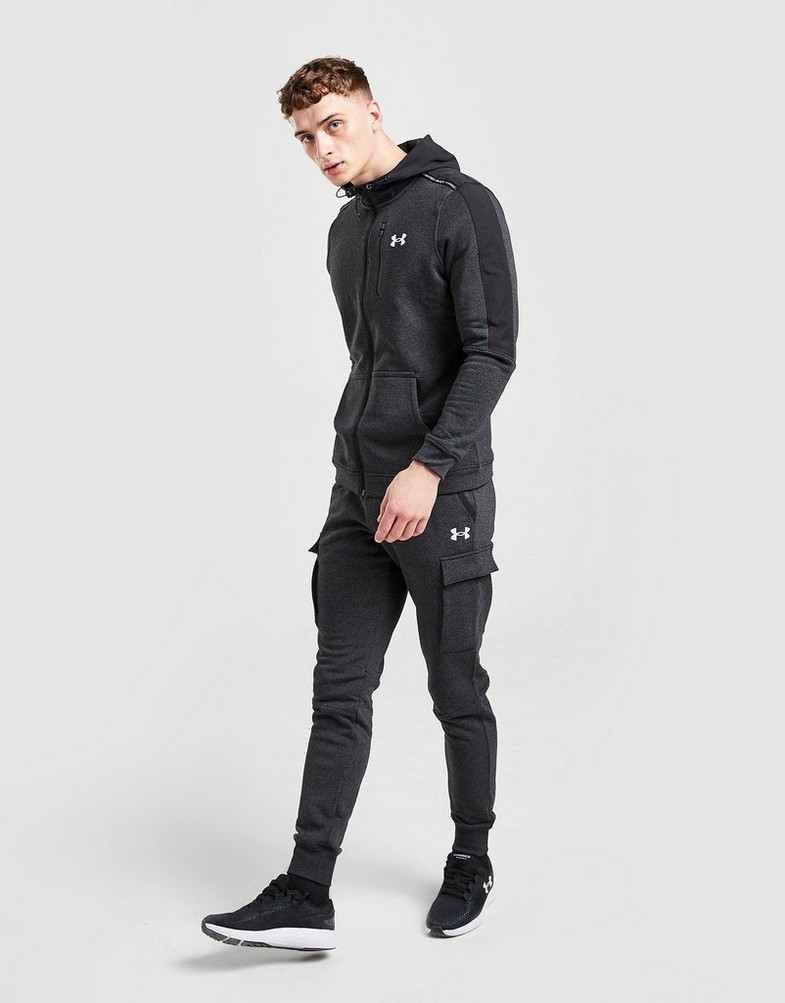 Pánske nohavice UNDER ARMOUR NOHAVICE  THREADBORNE CARGO JOGGERS 1370147-001 Čierna