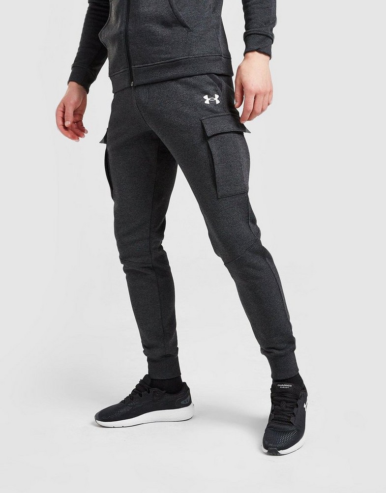 Pánske nohavice UNDER ARMOUR NOHAVICE  THREADBORNE CARGO JOGGERS 1370147-001 Čierna