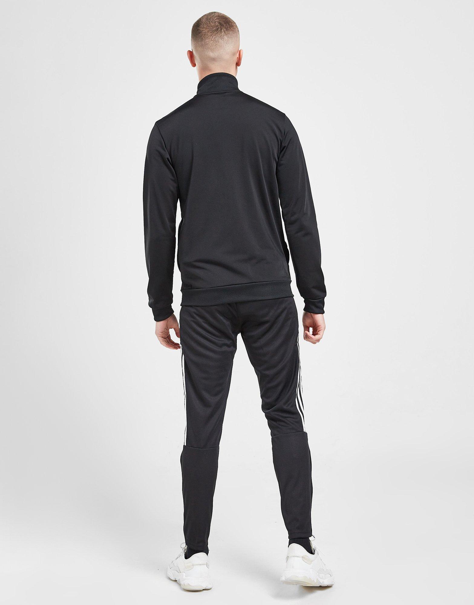 Trening pentru bărbați ADIDAS TRENING BADGE OF SPORT POLY TRACKSUIT GK9656 Negru