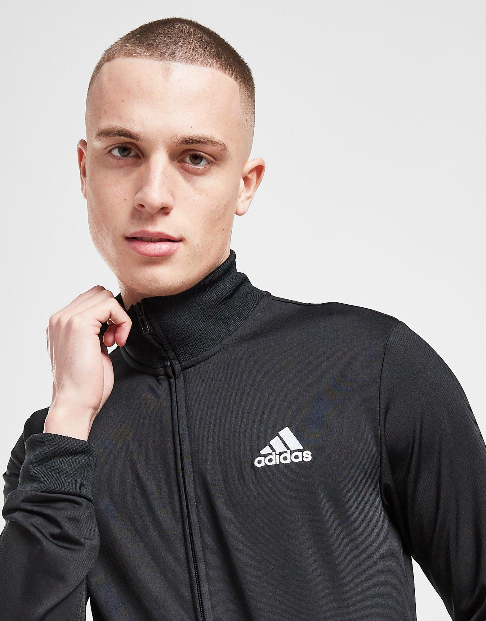 Trening pentru bărbați ADIDAS TRENING BADGE OF SPORT POLY TRACKSUIT GK9656 Negru