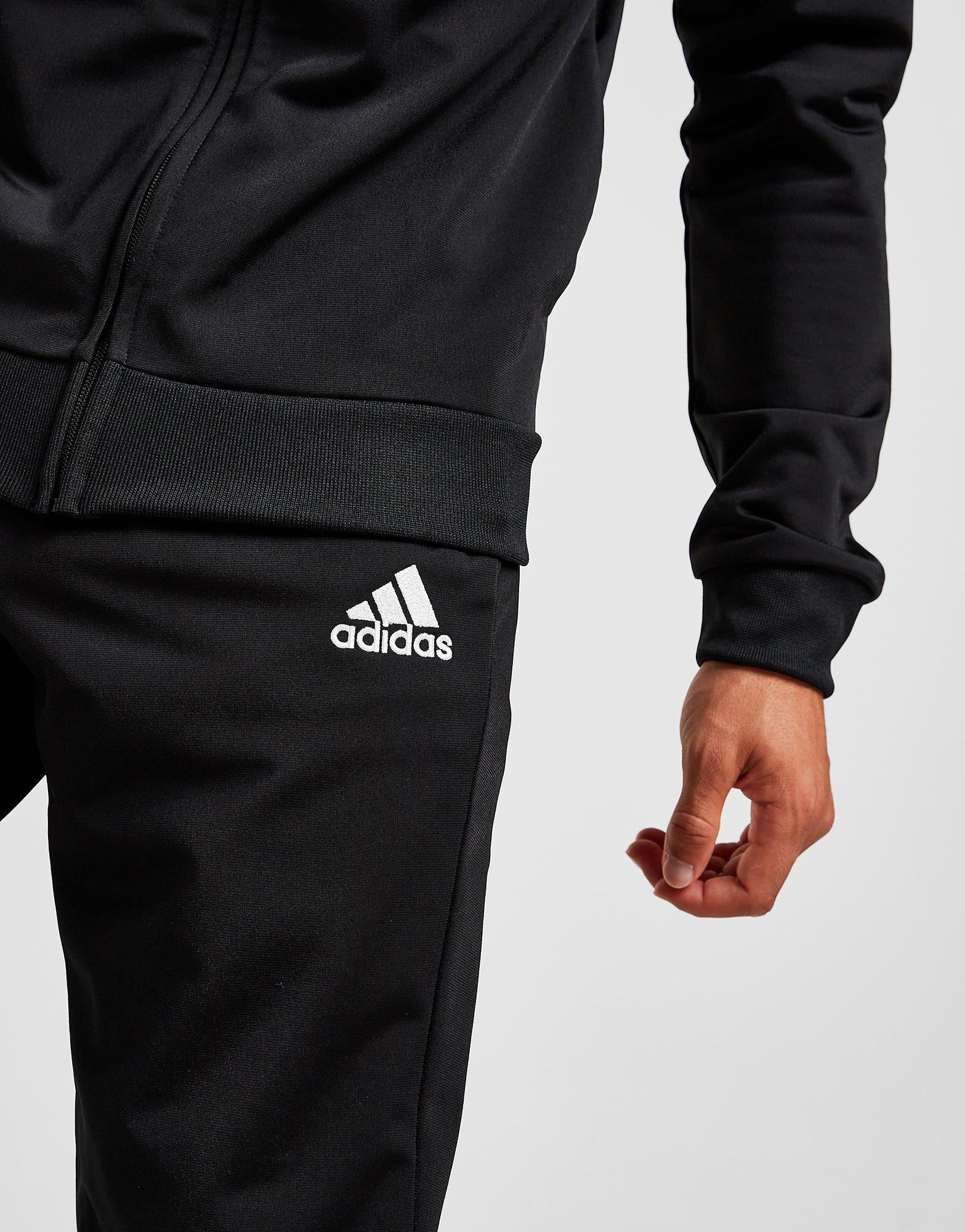 Trening pentru bărbați ADIDAS TRENING BADGE OF SPORT POLY TRACKSUIT GK9656 Negru