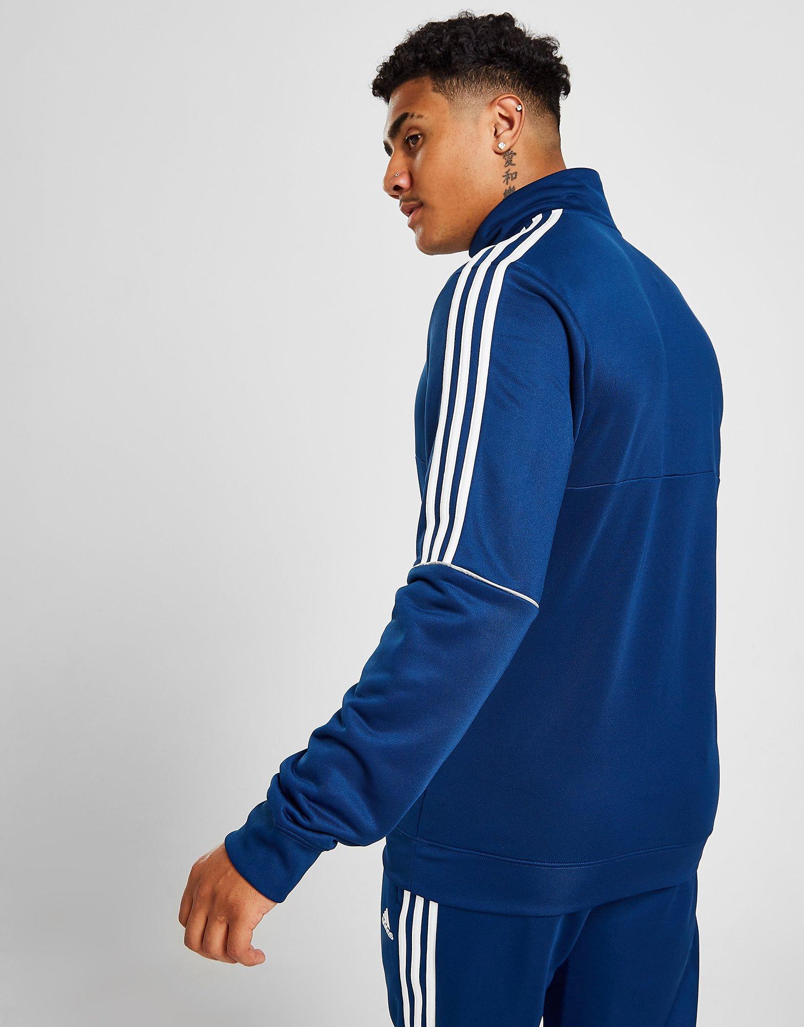 Bluză pentru bărbați ADIDAS BLUZĂ MATCH 1/2 ZIP FOOTBALL TRACK TOP GT1768 Albastru