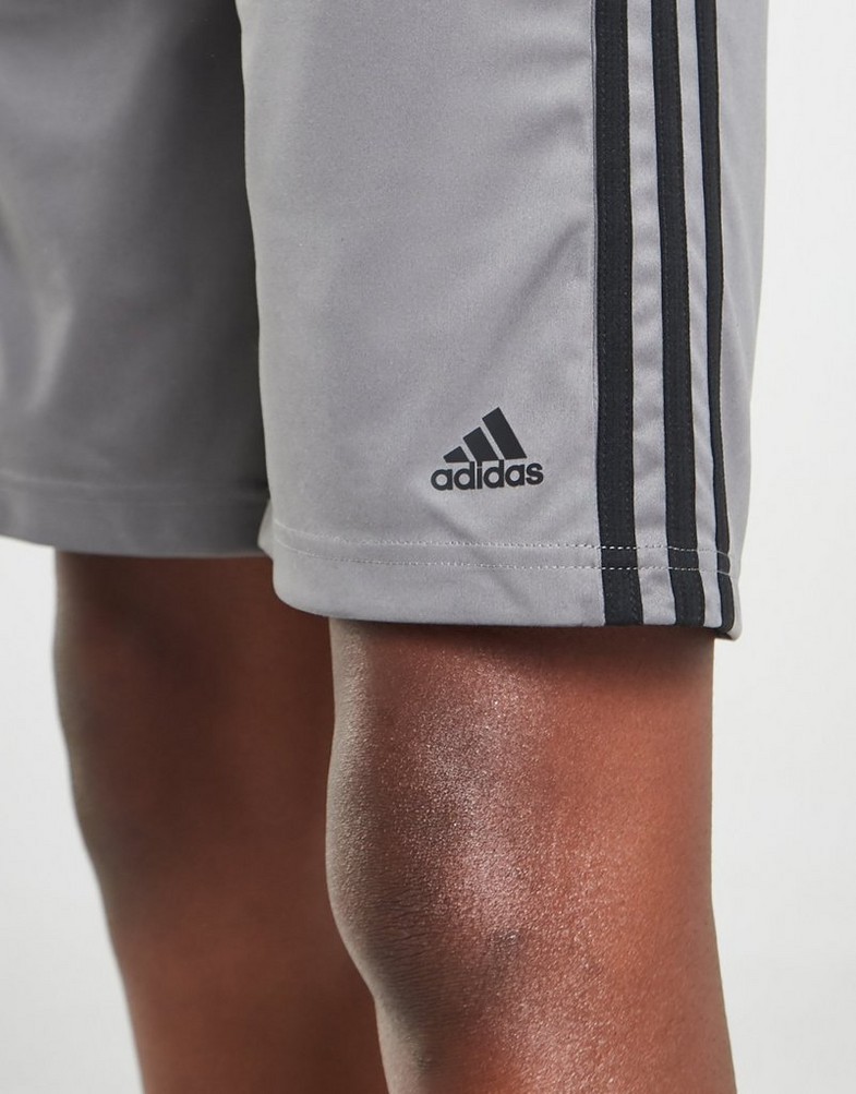 Gyerek melegítőszett ADIDAS 3 STRIPES PÓLÓ/SHORTS SET JUNIOR HD7353 Fekete