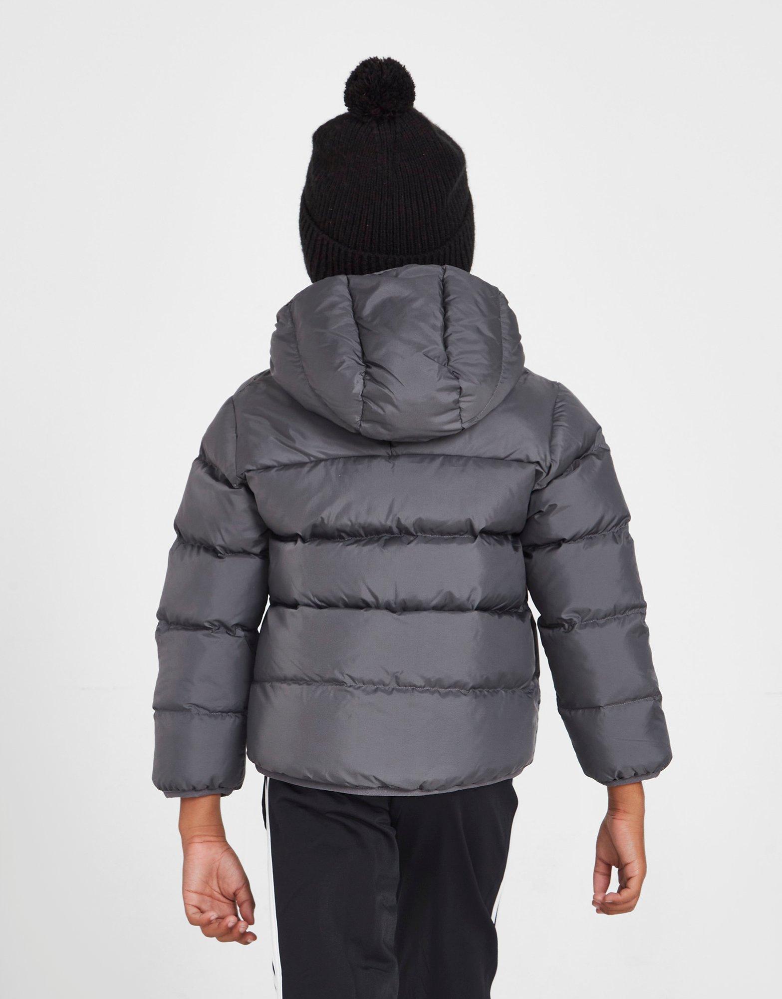 ADIDAS BUNDA ZIMNÁ BOS PAD JKT GRY/WHT HA5061 Sivá