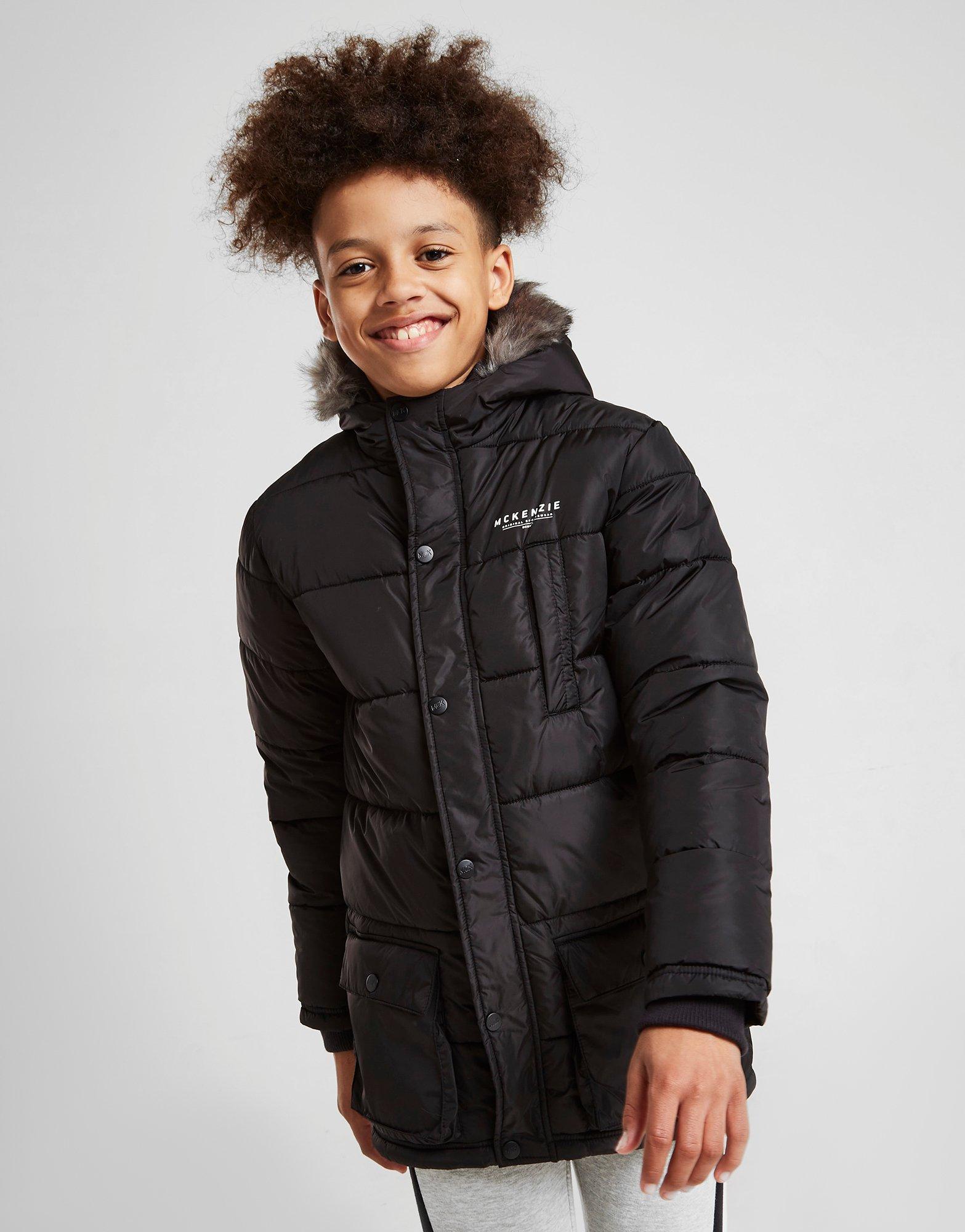 Gyerek kabát MCKENZIE ZEKE PADDED PARKA JACKET JUNIOR  MCKTJ14810BLK Fekete