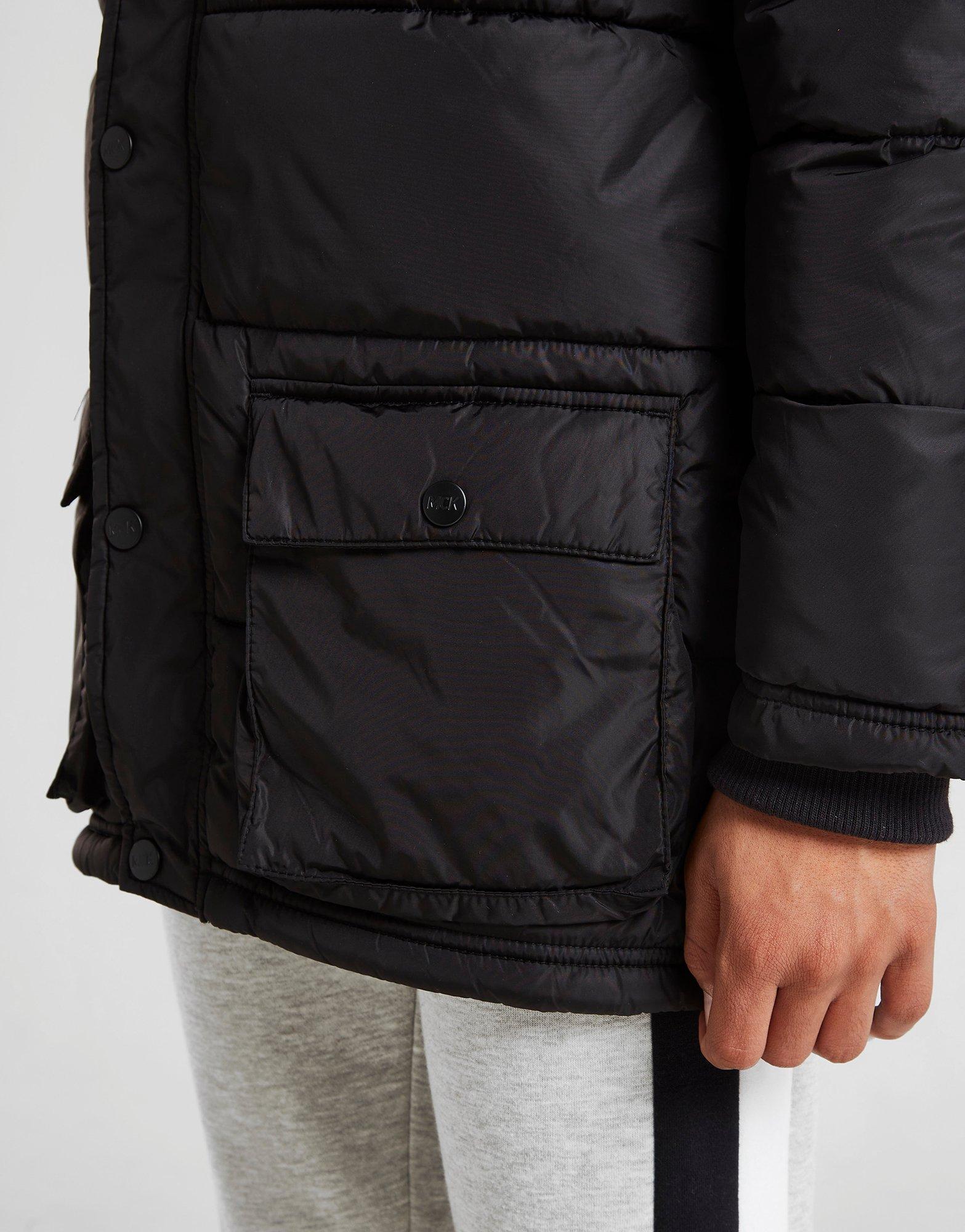 Gyerek kabát MCKENZIE ZEKE PADDED PARKA JACKET JUNIOR  MCKTJ14810BLK Fekete