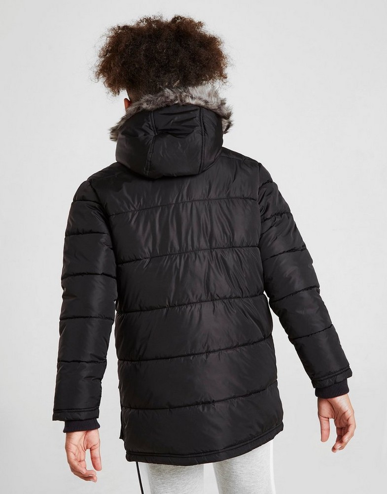 Gyerek kabát MCKENZIE ZEKE PADDED PARKA JACKET JUNIOR  MCKTJ14810BLK Fekete