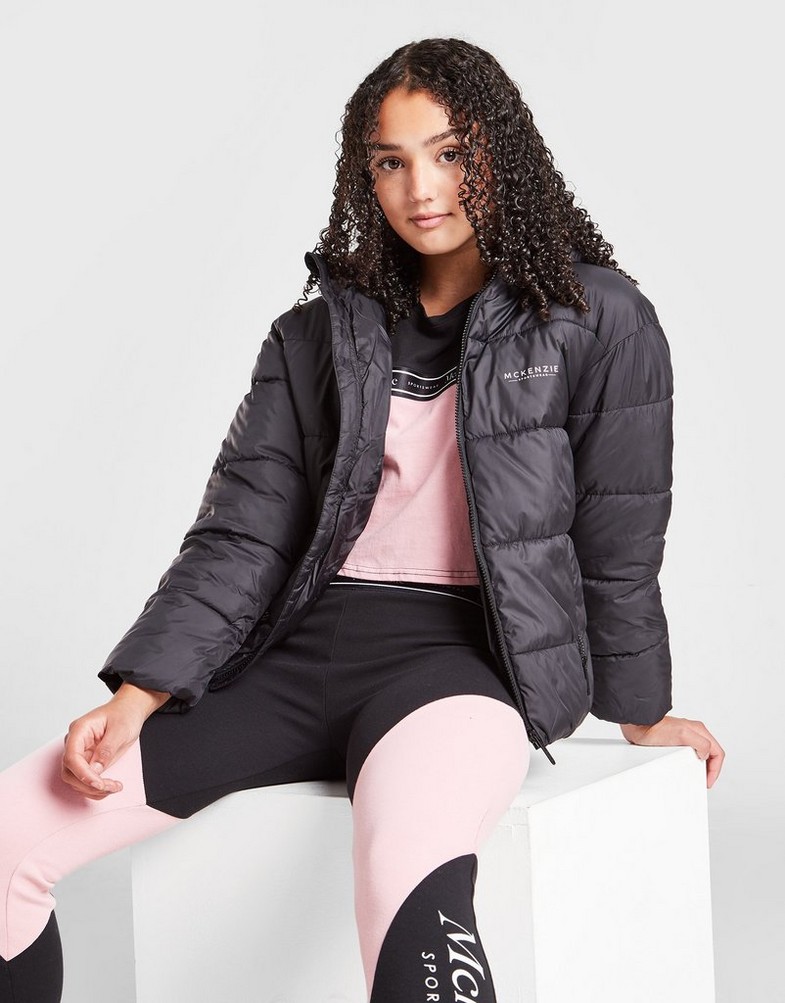 Gyerek kabát MCKENZIE GIRLS' HANNAH PADDED JACKET JUNIOR  MCKTJ14659BLK Fekete