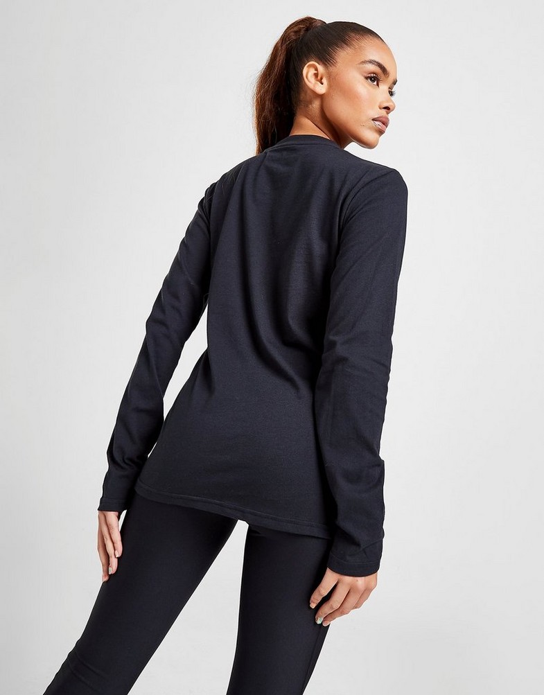 Koszulka, t-shirt damski BERGHAUS KRÓTKI RĘKAW LONG SLEEVE LOGO T-SHIRT 4A001109BP6 Czarny
