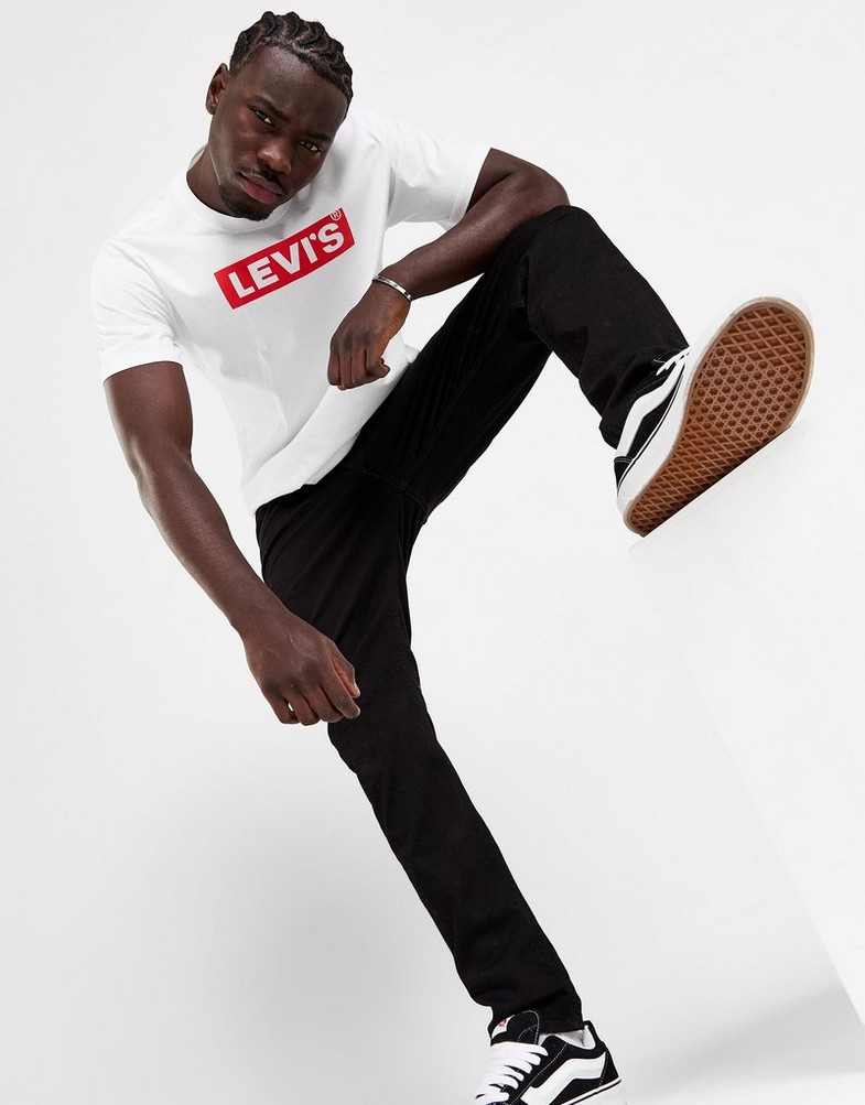 Koszulka, t-shirt męski LEVI'S T-SHIRT BOXTAB T 16143-0181 Biały