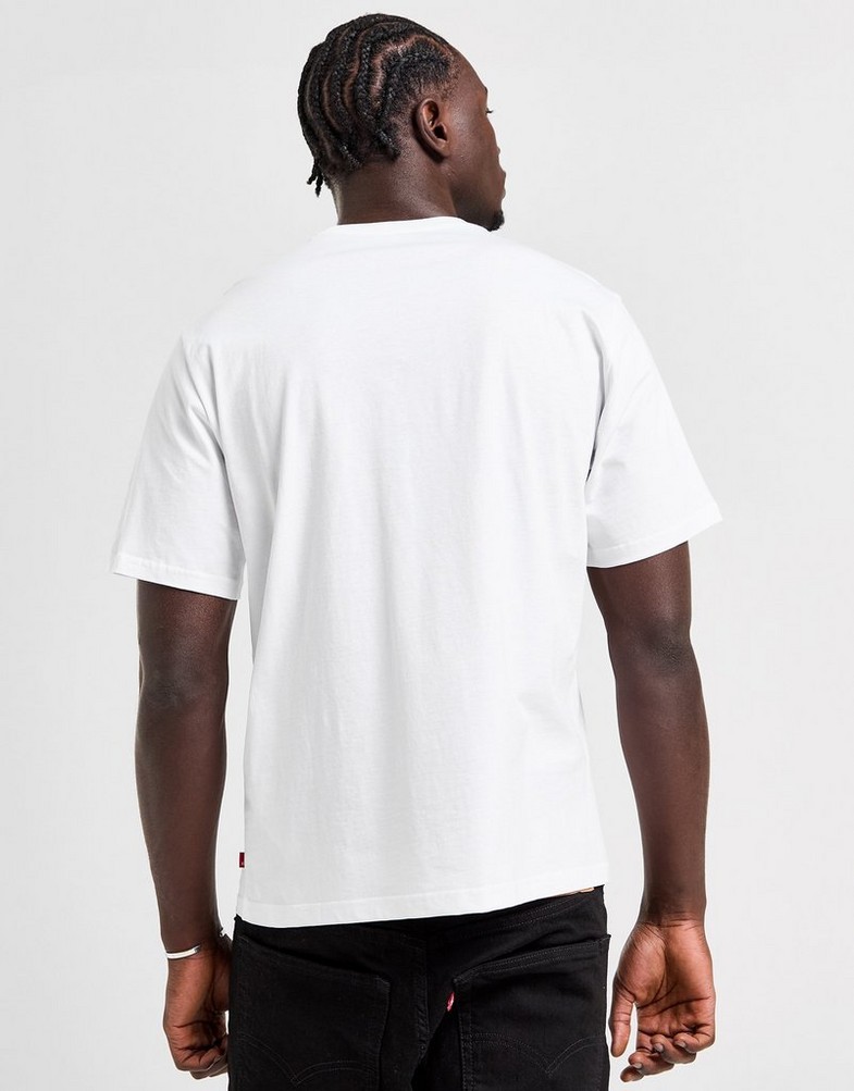 Koszulka, t-shirt męski LEVI'S T-SHIRT BOXTAB T 16143-0181 Biały
