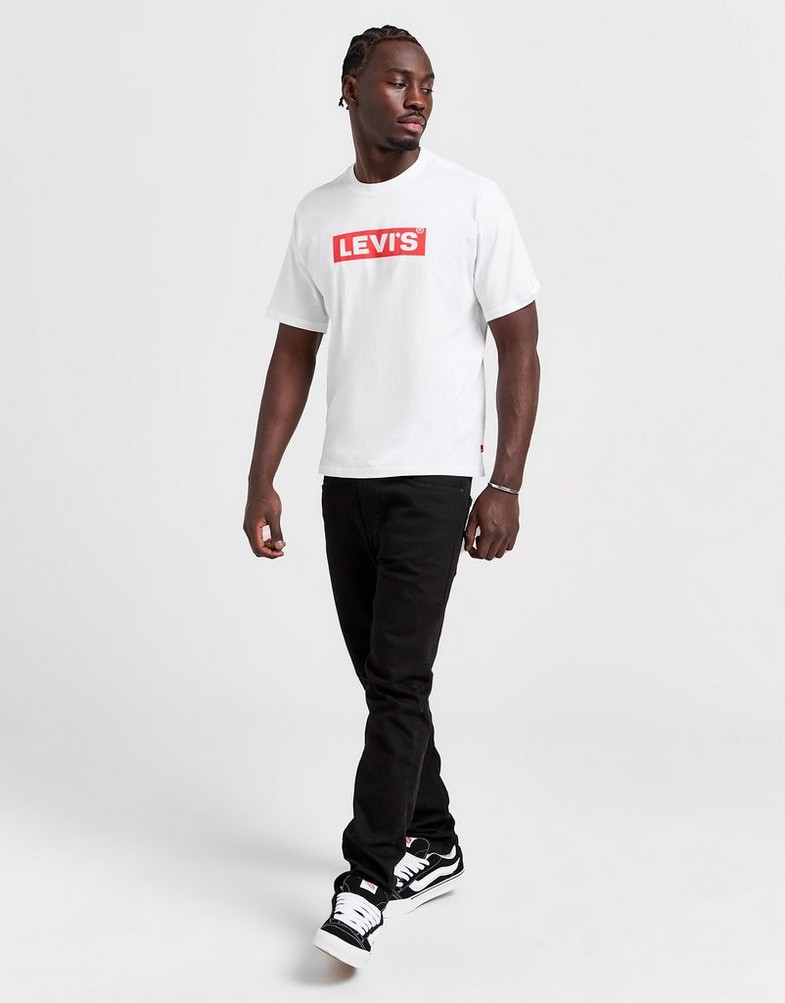 Koszulka, t-shirt męski LEVI'S T-SHIRT BOXTAB T 16143-0181 Biały