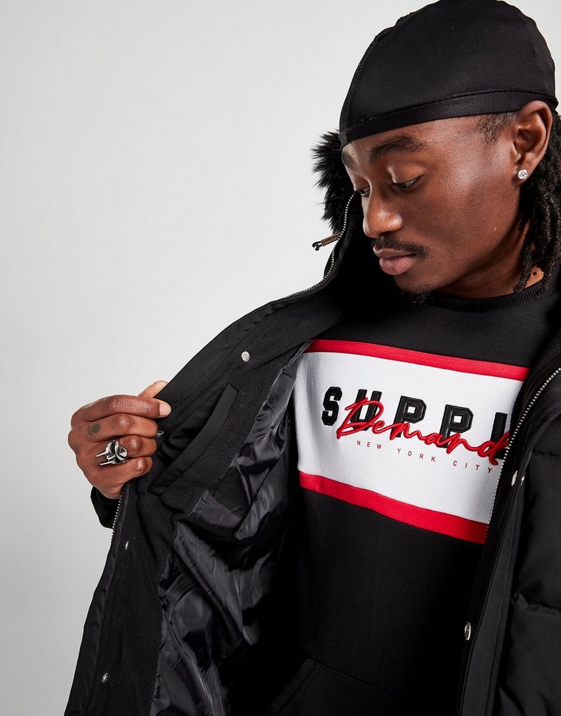 SUPPLY & DEMAND KURTKA CHAOS JACKET SUPTM15474 kolor Czarny Męskie