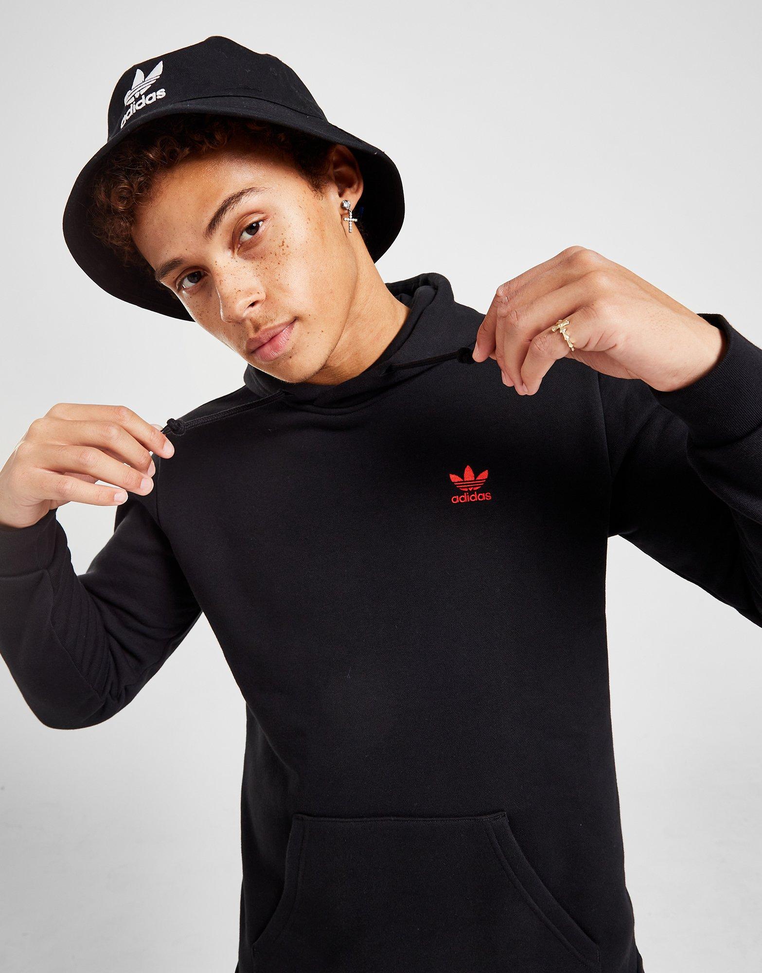 Pánska mikina ADIDAS TREFOIL ESSENTIAL HOODIE  HC3471 Čierna