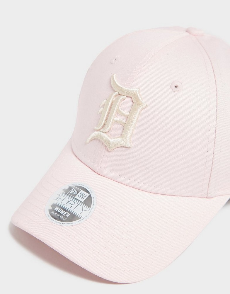 Czapka z daszkiem damska NEW ERA  CZAPKA MLB 9FORTY DETROIT TIGERS CAP 12838350 Różowy