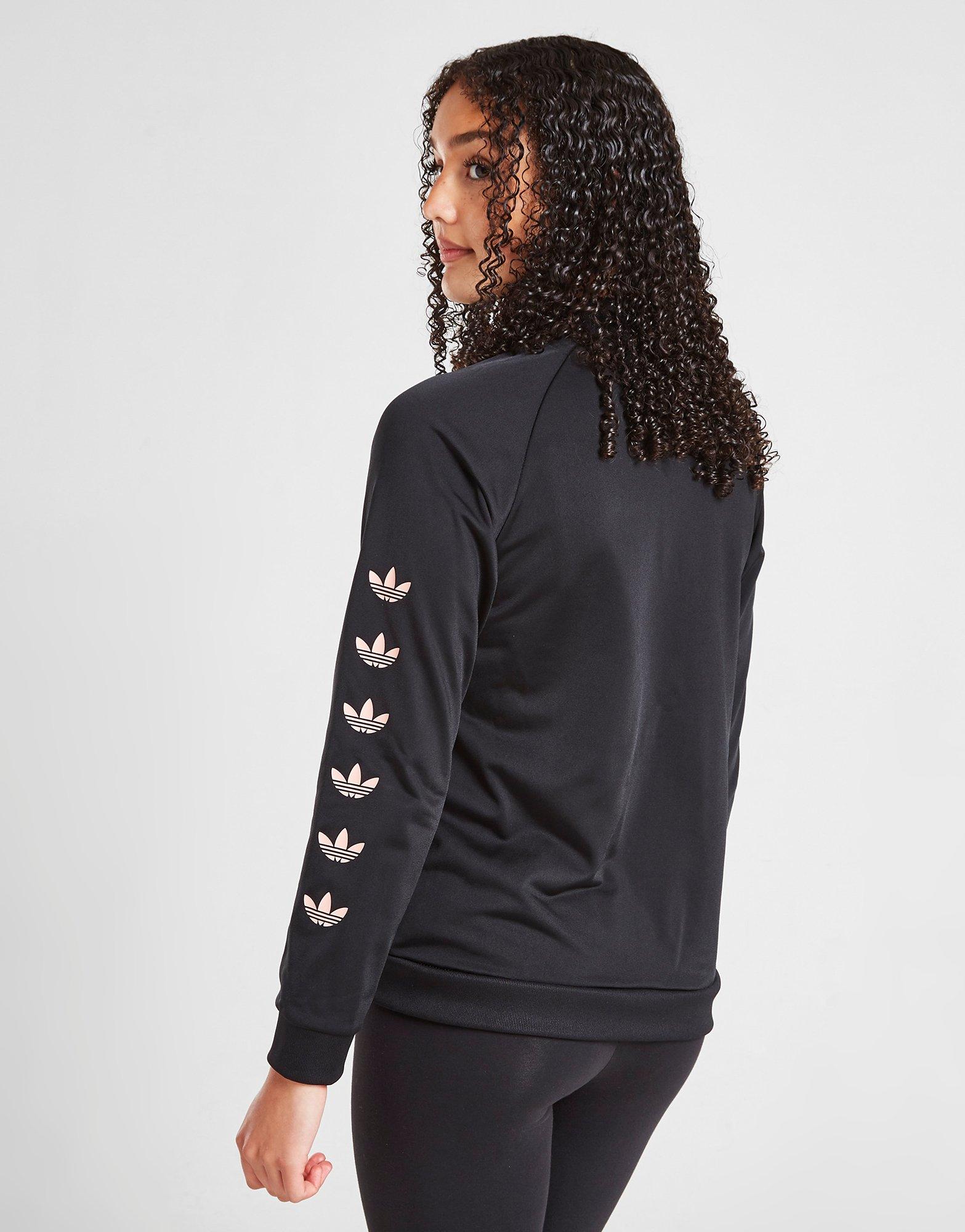 ADIDAS BLUZĂ CU GLUGĂ GIRLS' REPEAT TREFOIL HA0951 Negru