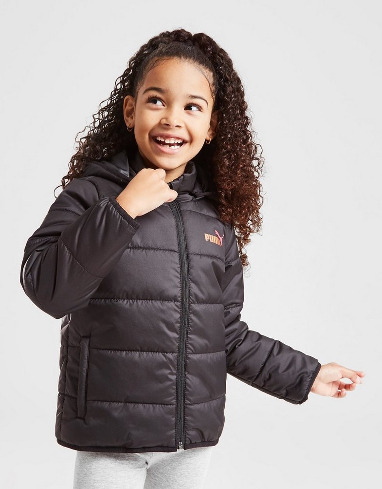 PUMA JACHETĂ GIRLS' ESSENTIAL PADDED 84811301 Negru